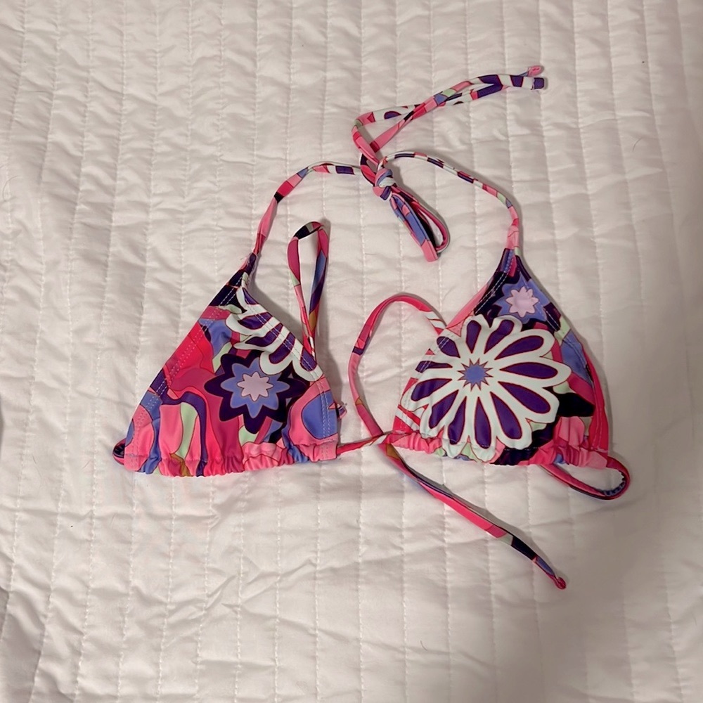Shein Floral Bikini Top